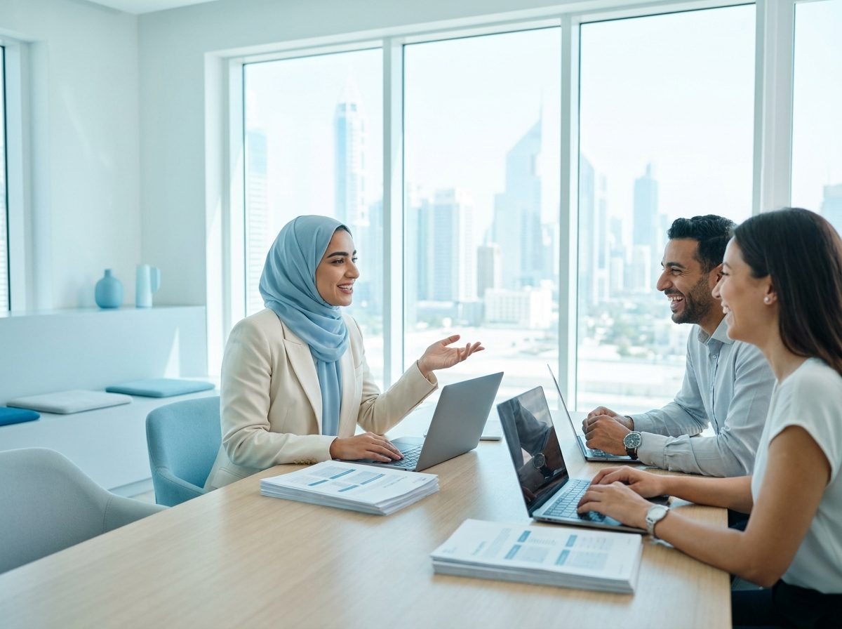 Rayman Consulting team working with a client
